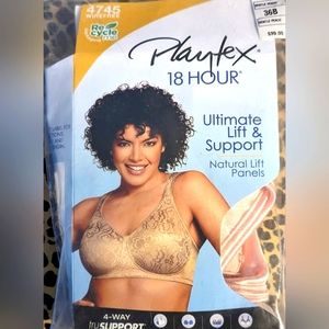 Platex 18 Hour Bra 36B NWT Gentle Peach